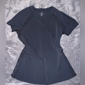 Med couture gray scrub top